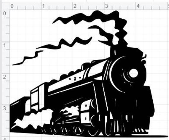 Download Vintage Steam Train Design SVG PDF EPS Dxf & Studio 3 Cut ...