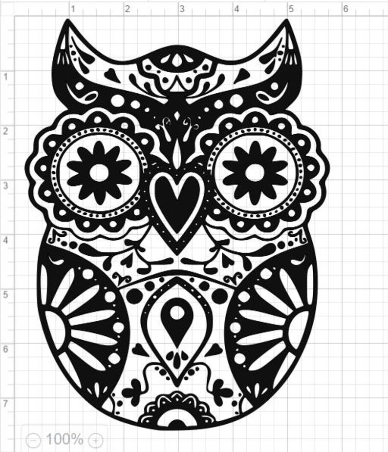 Download Mandala Style Owl SVG PDF EPS Dxf & Studio 3 Cut Files | Etsy