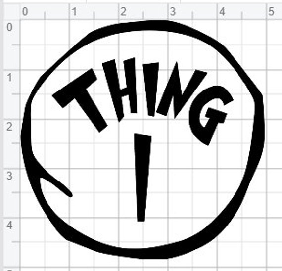 Download Thing 1 2 3 & 4 SVG EPS DXF pdf Studio 3 Cut Files | Etsy