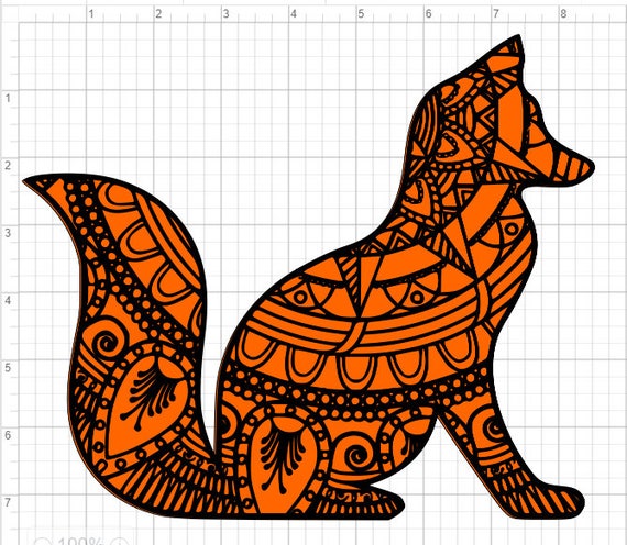 Download Layered Fox Mandala Design SVG EPS DXF Studio 3 Cut File ...