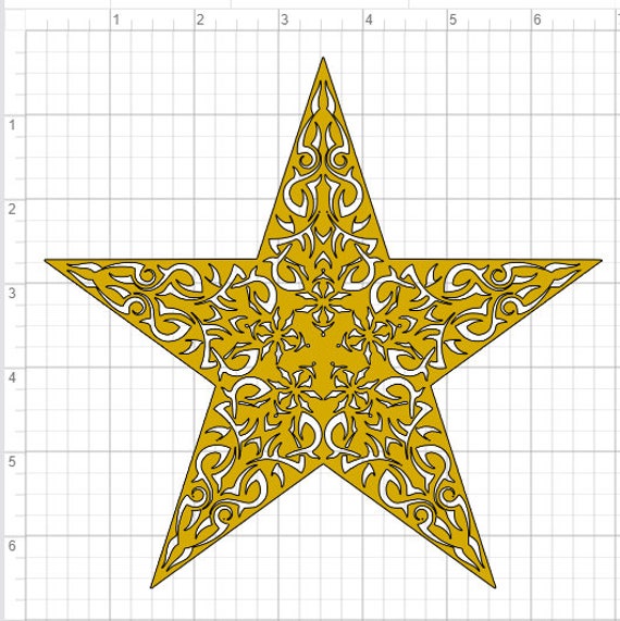 Download Christmas Star Design SVG PDF EPS Dxf & Studio 3 Cut Files ...