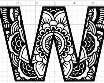 Free Free Mandala Svg Letters 847 SVG PNG EPS DXF File