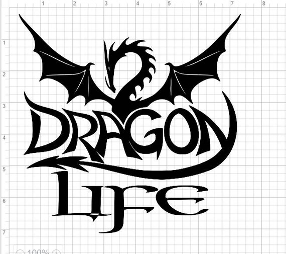 Download Dragon Life SVG EPS DXF Studio3 Cut File | Etsy