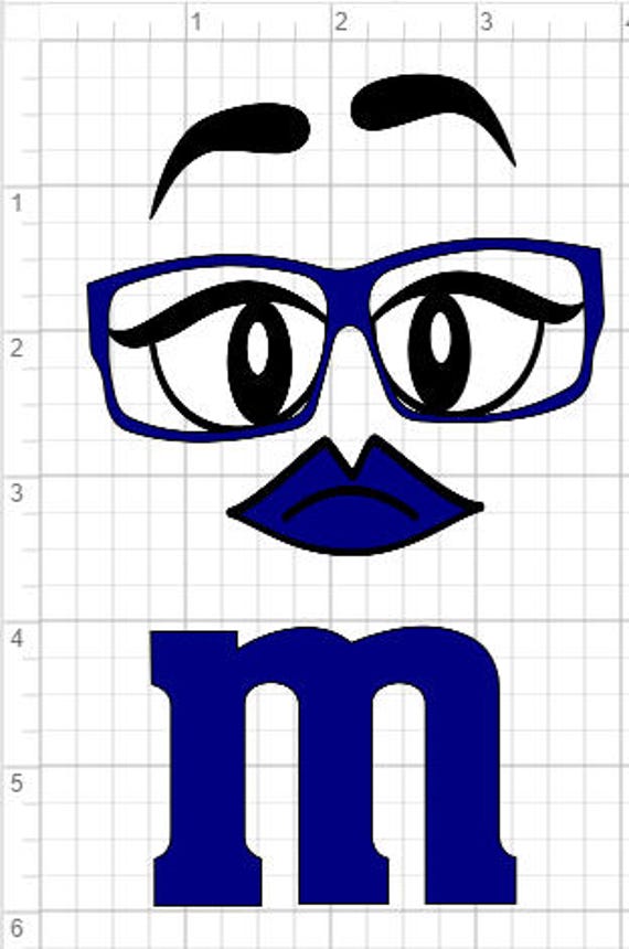 Download 6 M & M Layered Face Designs SVG EPS DXF pdf Studio 3 Cut | Etsy
