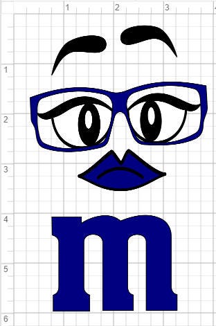 Download 6 M & M Layered Face Designs SVG EPS DXF pdf Studio 3 Cut ...