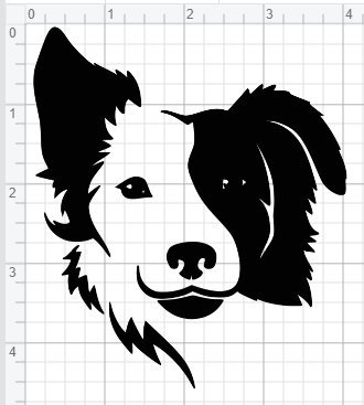 Download Border Collie Face Design SVG pdf eps dxf Studio 3 Cut ...