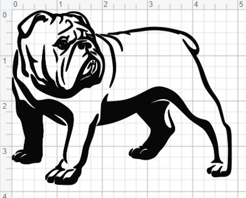 Download English Bulldog Design SVG EPS DXF Studio 3 Cut File | Etsy
