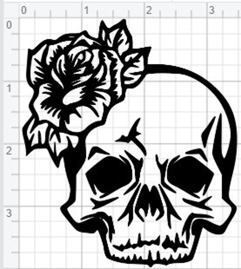 Download 2 Skull & Flowers Design SVG EPS DXF pdf Studio 3 Cut ...
