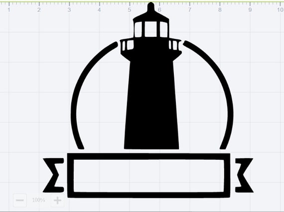 Download Lighthouse Monogram SVG EPS DXF pdf Studio 3 Cut Files | Etsy