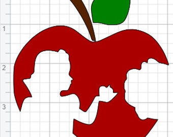 Free Free 118 Silhouette Snow White Apple Svg SVG PNG EPS DXF File