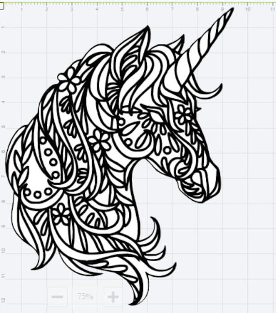 Download Mandala Unicorn Design SVG EPS DXF Studio 3 Cut File | Etsy