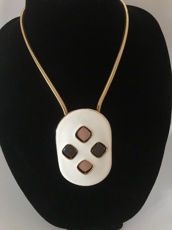 Pierre Cardin RARE 1970's Reversible Enamel Statem