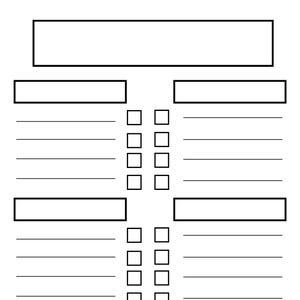 The Blank List - Kinda Organized Printable Lists