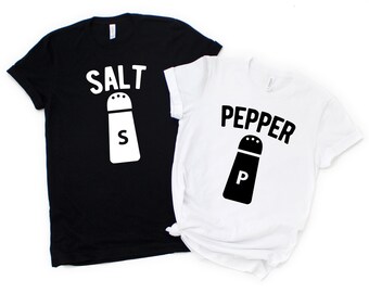 2 YOUTH Unisex Salt and Pepper Sweatshirts Kids Halloween Costumes