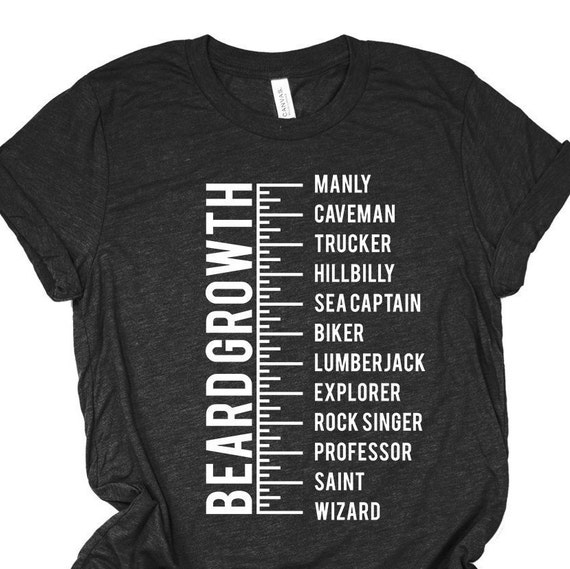 Beard Growth Chart T Shirt