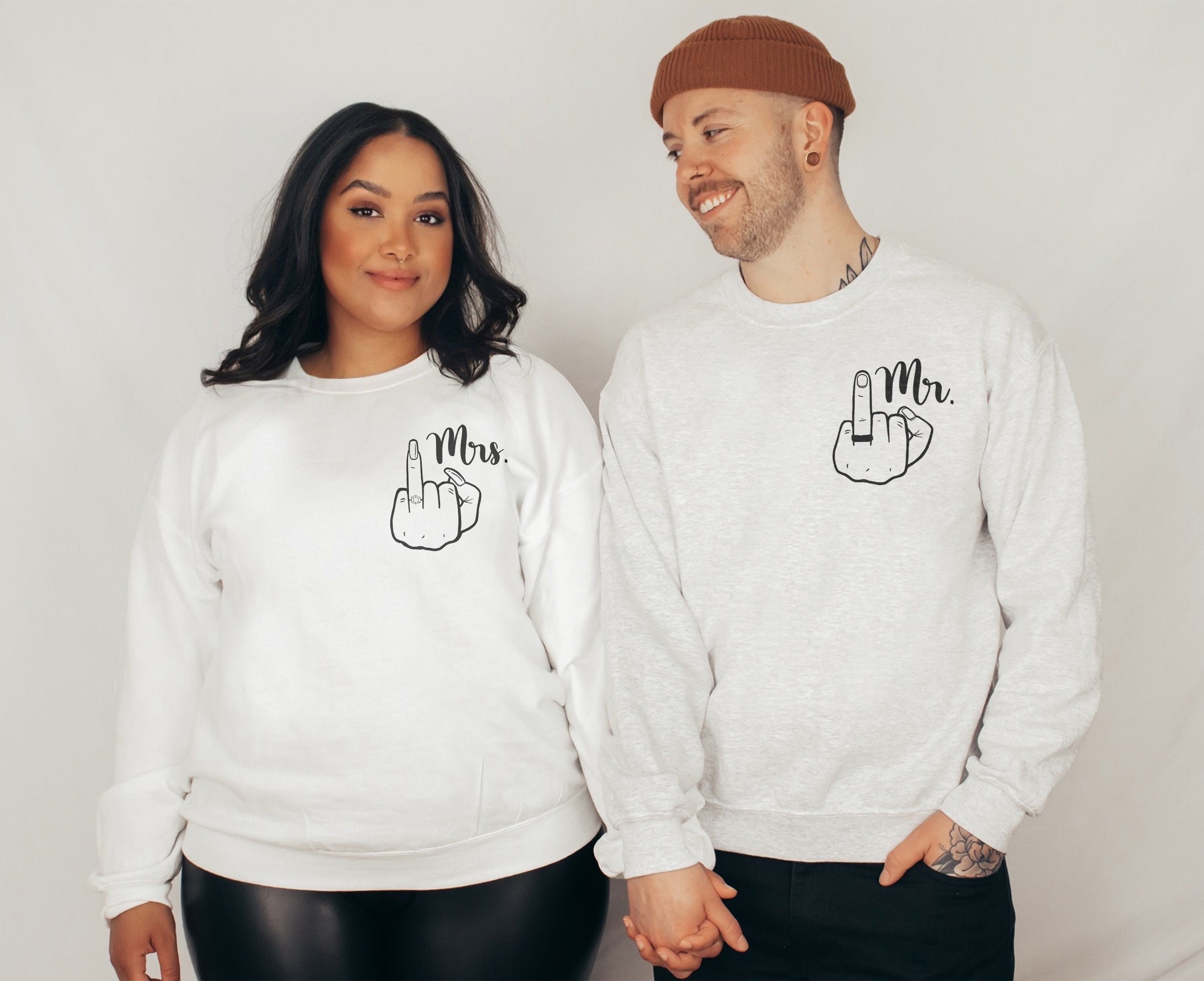 Mr and Mrs Sweatshirt Matching Couples Sweatshirt Bride - Etsy Mr and Mrs Sweatshirt Matching Couples Sweatshirt Bride - Etsy