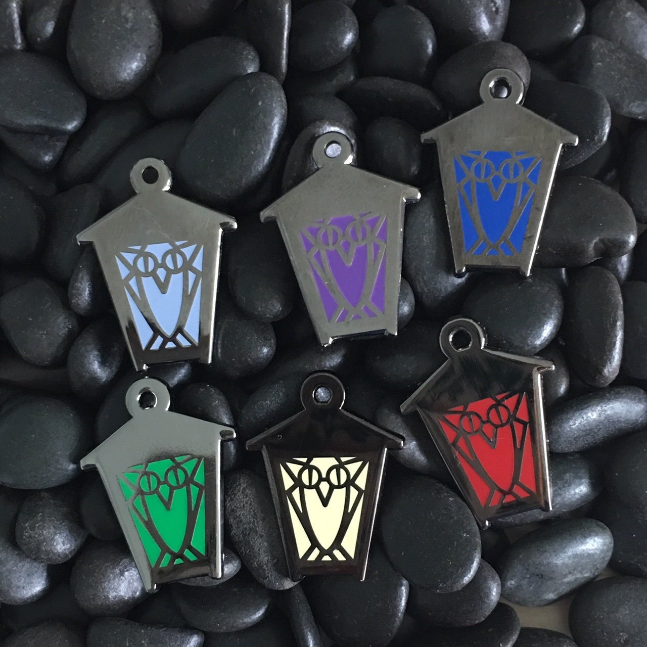 Owl Lantern Hard Enamel Pin (Various Colors)