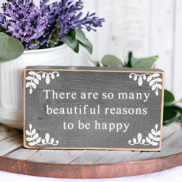 MIni Farmhouse Sign Inspirational Sayings On Wood Meaningful Gift For Friend Shelf Sitter Sign