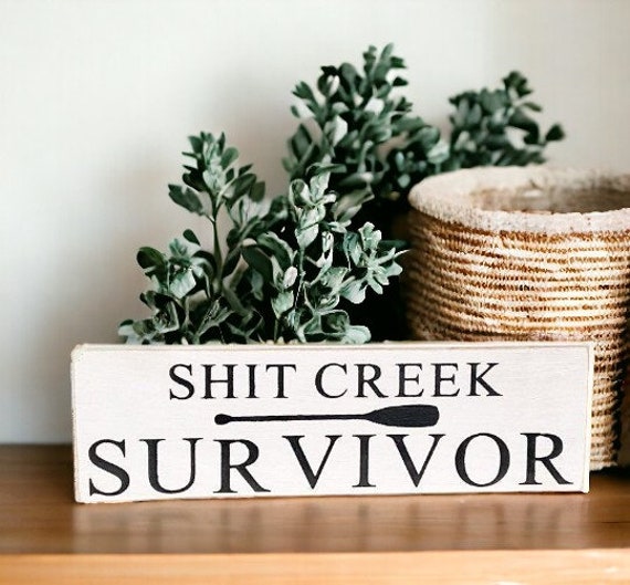 Funny Wooden Creek Survivor Boat Oar Funny Wooden Creek Survivor Boat Oar