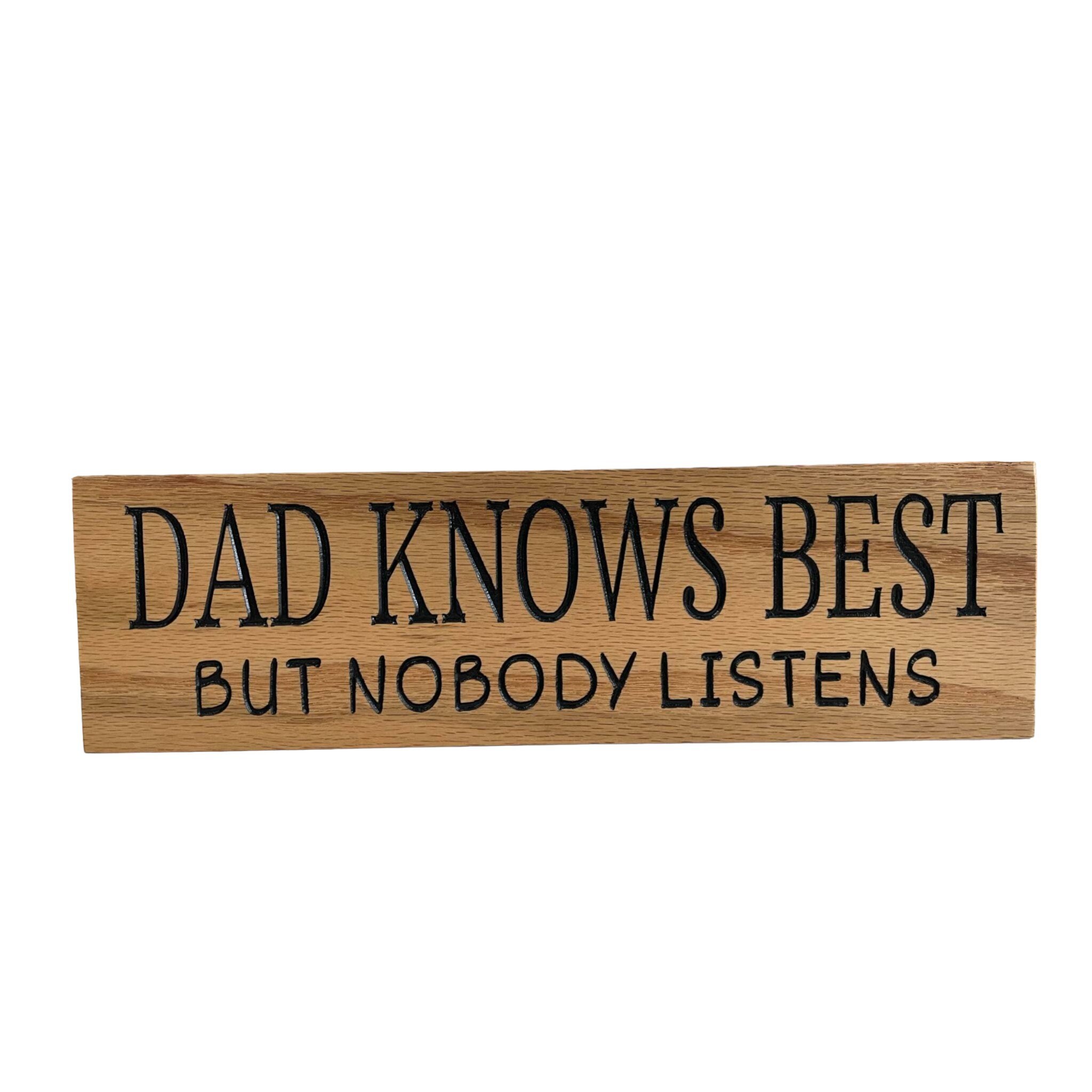 Funny Dad Sign Fathers Day Gift From Wife Wood Shelf Sitter Sign - Etsy