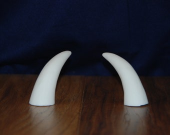 Mini Goat Horn Set, Mini Cosplay Goat Horns, Mini Costume Goat Horns, Vegan Goat Horns (raw cast/ unpainted)