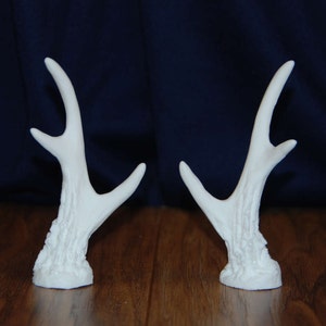 Faun Antlers, cosplay antlers, 3 point antlers, vegan antlers (raw cast/ unpainted)