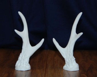 Faun Antlers, cosplay antlers, 3 point antlers, vegan antlers (raw cast/ unpainted)