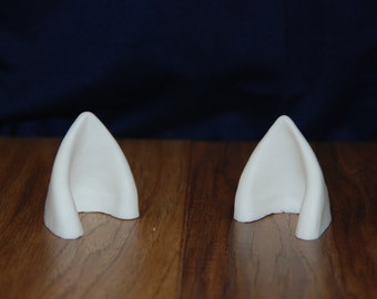 Cat Ear/Pony Ear Set, Cosplay Cat/ Pony Ears, Costume Cat/ Pony Ears (raw cast/ unpainted)