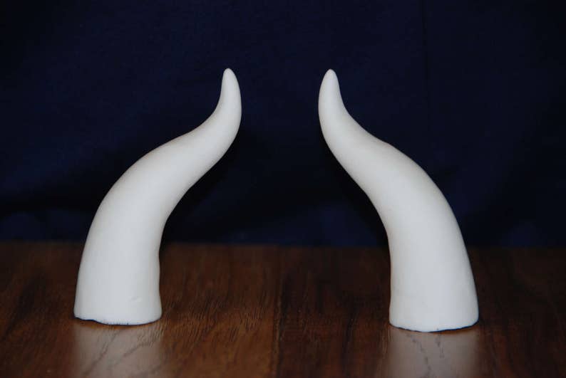 Small Curved Horn Set Small Curved Cosplay Horns Small Etsy