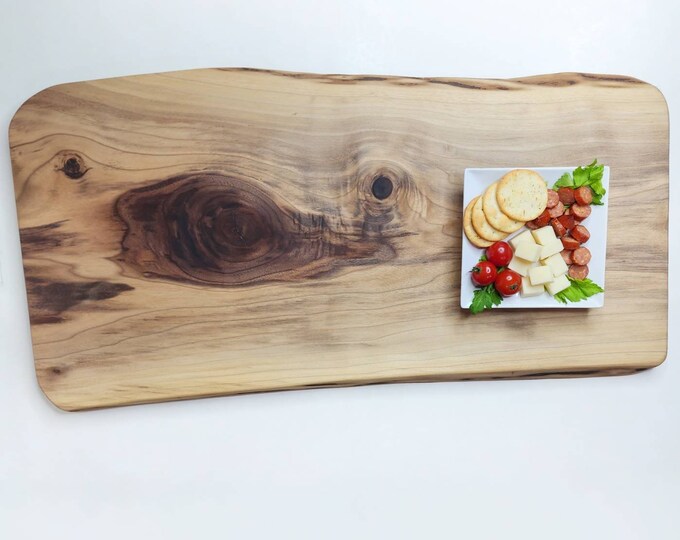 Extra Large Serving Board Live Edge Charcuterie Board Personalized Wood