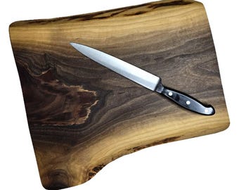 Large Charcuterie Board: Black Walnut Personalized Cutting Board