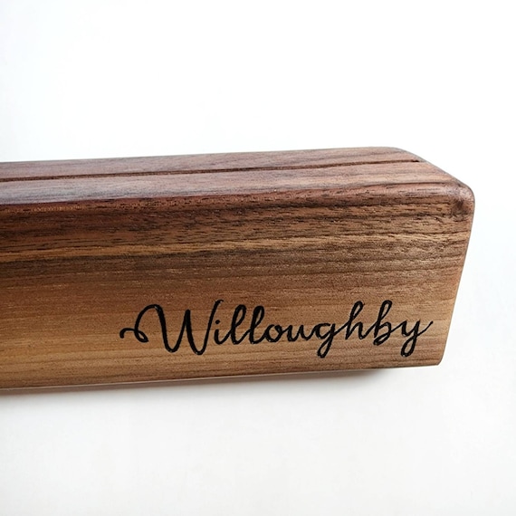 Black Walnut Wood Knife Rack: Rustic Kitchen Wall Decor