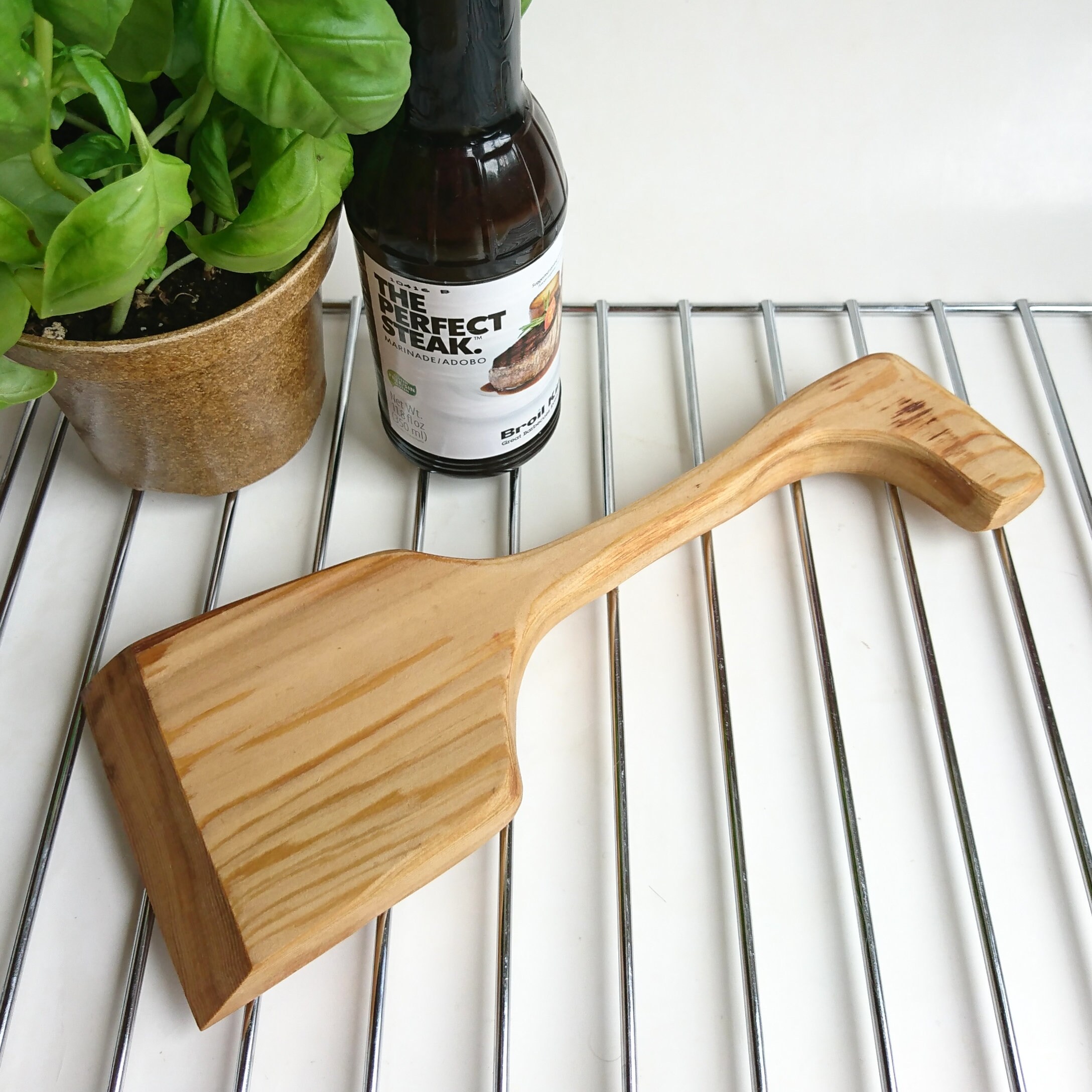 Wooden BBQ Scraper Cedar Scraper Grill Cleaner Gifts For Fathers