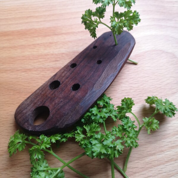 Herb Stripper -  Wood Kitchen Tool - Wood Kitchen Accessory - Black Walnut Gift - Kale Gift Idea - Wood Kitchen Gift - Herb Garden Accessory