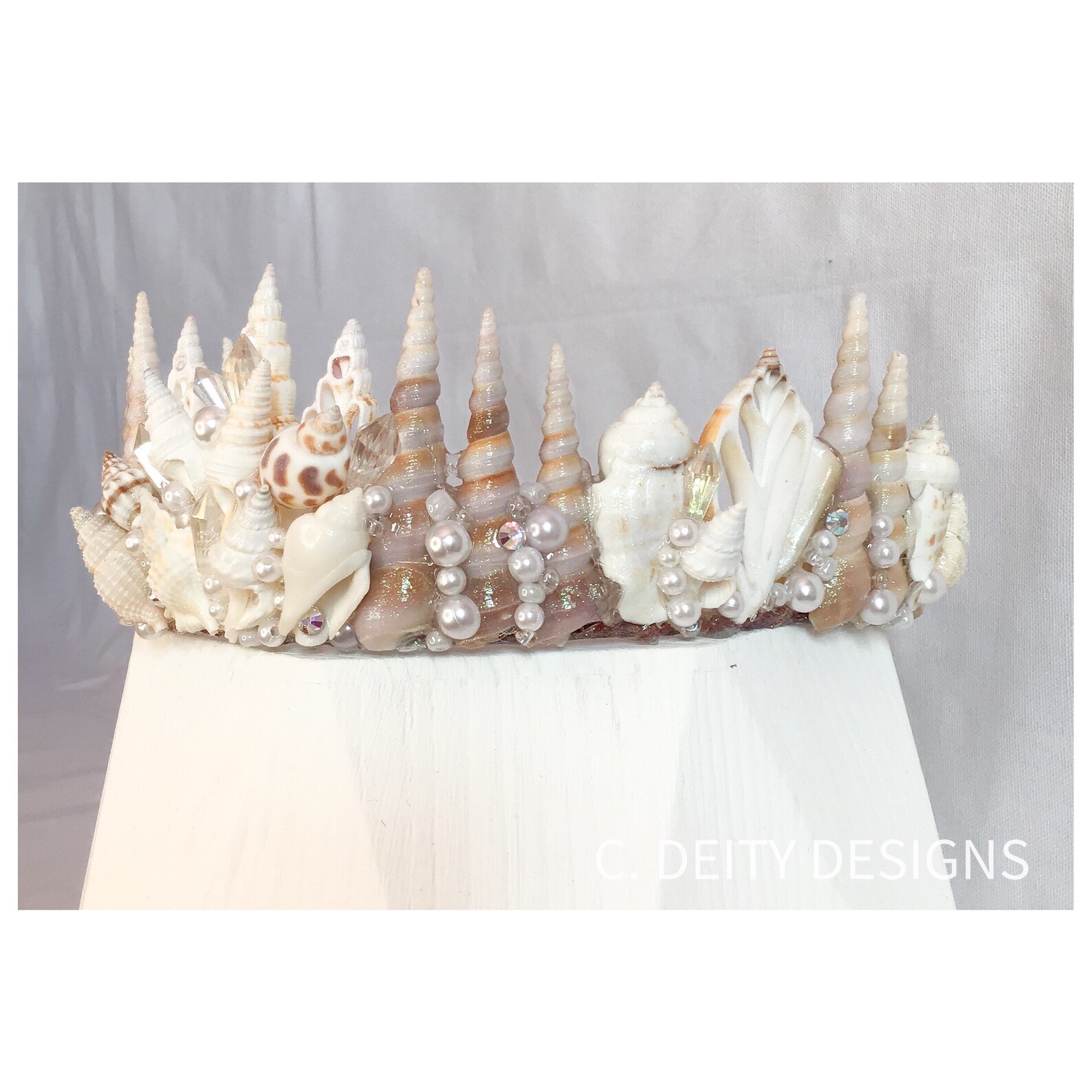 Mermaid Crown, Festival Crown, Beach Bride Seashell Crown SERENA - Etsy