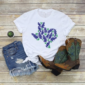 Texas Bluebonnet Unisex Adult T-Shirt