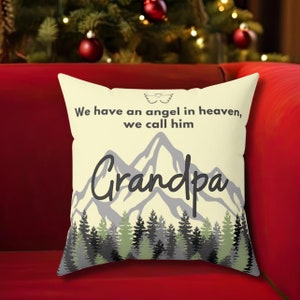 Custom Memorial Pillow, Personalized In Loving Memory Throw Pillow, Memorial Gift, Loss of Father Bereavement Gift, Memorial Keepsake, Grief