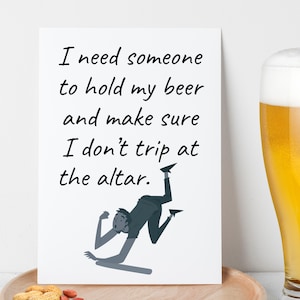 Fun Card for Groomsman Proposal, Groomsman Proposal Card, Groomsmen Proposal, Best Man Proposal, Card for Groomsmen Gifts Wedding Party Gift