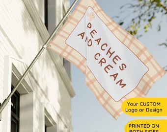 Custom Double-Sided Flag, Personalized with Your Logo or Artwork, Outdoor Banner