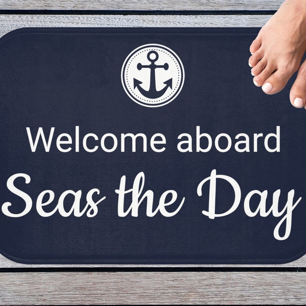 Personalized Mat Boat Etsy