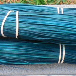 Dark Turquoise Blue/green NC Long Leaf Dyed Pine Needles