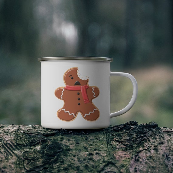 Gingerbread Man Mug Cartoon Cute Ceramic Cup for Tea Coffee Funny Gifts for  Family Friends