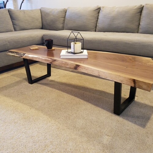 Live Edge Walnut Coffee Table pickup Only Etsy