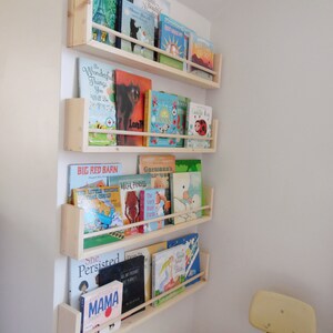 floating bookshelves nursery