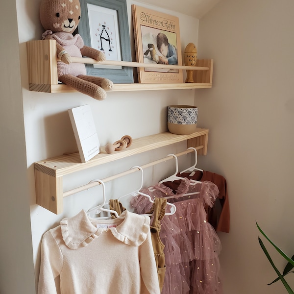 Hanging Bookshelf Etsy