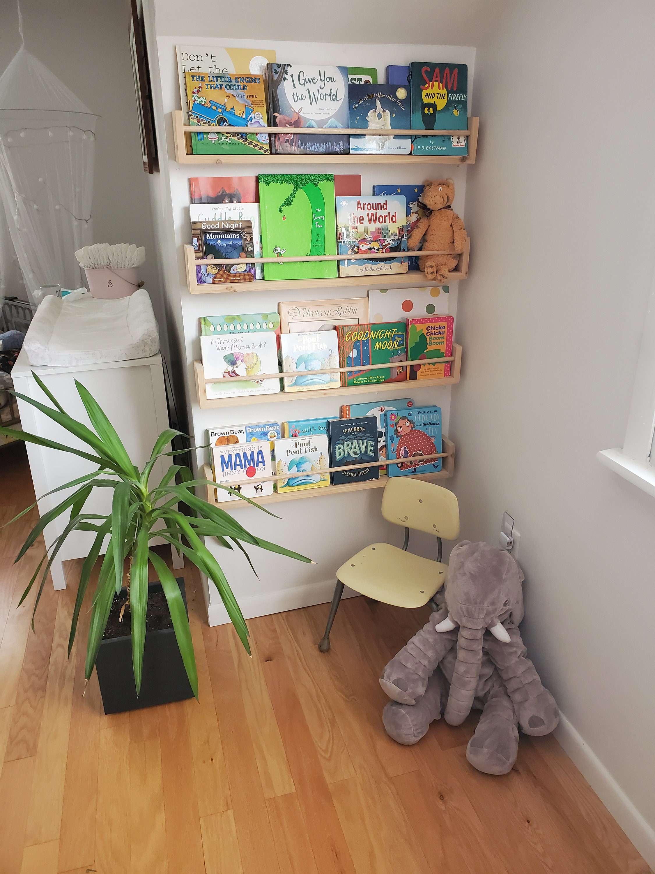Nursery Bookshelf Natural Cedar custom Sizing Available Etsy Canada