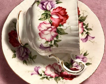 Pretty in Pink-Paragon Teacup and Saucer