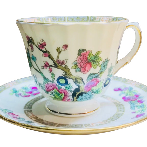 Duchess China Indian Tree Teacup and Saucer Made in England Vintage Tea Ware Tea Party Kitchen Ware House Wares