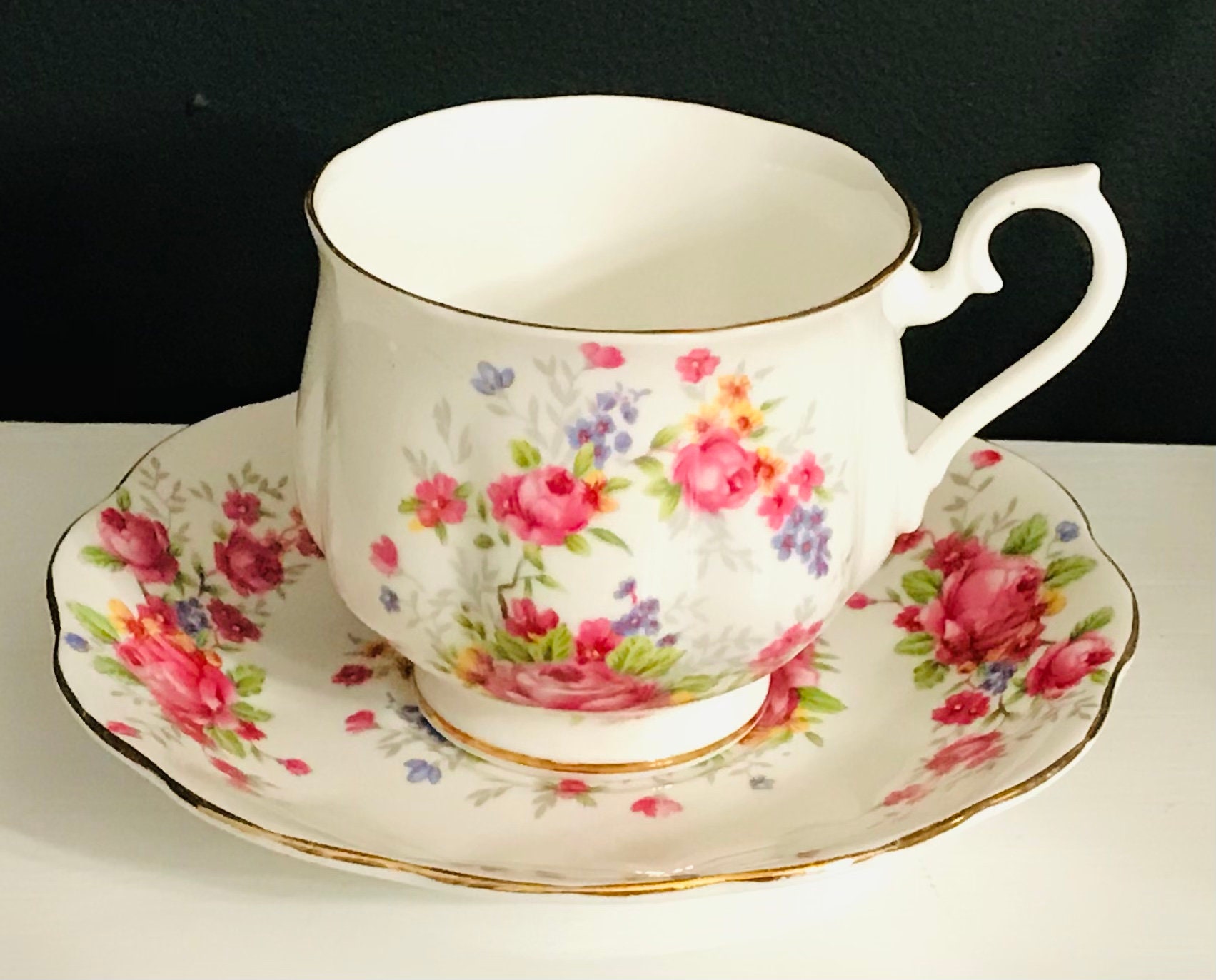 Tulip Teacup And Saucer Flower Shaped Ceramic Coffee Cup And - Temu