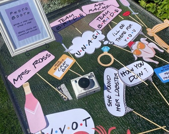 Friends TV Show Themed Photo Booth Props Instant Download, PRINTABLES ...